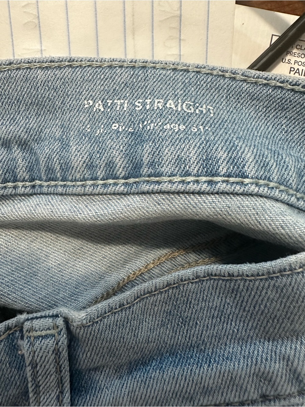 DL1961 Patti Straight High-Rise 31 inch Jeans - Indigo Blue - Picture 7 of 12